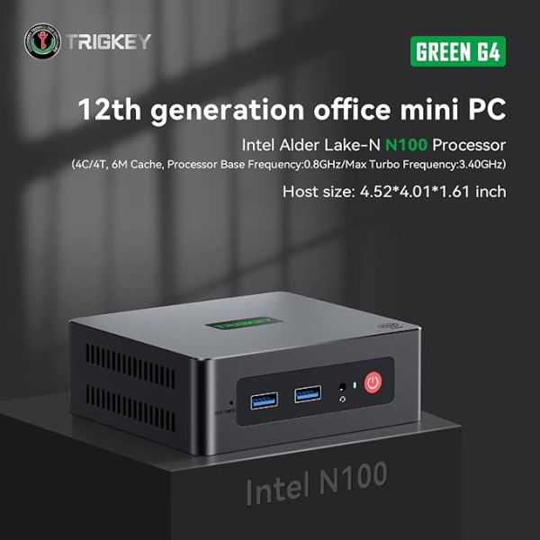 TRIGKEY Mini PC Intel Alder Lake-N100 Desktop